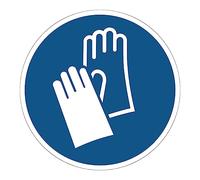 Ambiance Sticker autocollant ISO7010, gants de protection, 15 cm