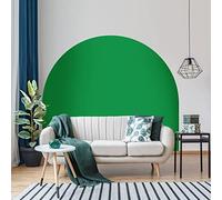 Ambiance Sticker Autocollant Lit Tête de Lit Arche Stickers Muraux | Grand Papier Peint Demi Cercle pour Décoration Salon et Chambre| L115 x H115 cm - Vert Cactus
