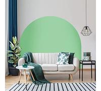 Ambiance Sticker Autocollant Lit Tête de Lit Arche Stickers Muraux | Grand Papier Peint Demi Cercle pour Décoration Salon et Chambre| L58 x H100 cm - Menthe