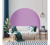 Ambiance Sticker Autocollant Lit Tête de Lit Arche Stickers Muraux | Grand Papier Peint Demi Cercle pour Décoration Salon et Chambre| L150 x H150 cm - Lilas