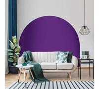 Ambiance Sticker Autocollant Lit Tête de Lit Arche Stickers Muraux | Grand Papier Peint Demi Cercle pour Décoration Salon et Chambre| L180 x H150 cm - Violet