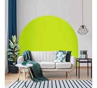 Ambiance Sticker Autocollant Lit Tête de Lit Arche Stickers Muraux | Grand Papier Peint Demi Cercle pour Décoration Salon et Chambre| L58 x H100 cm - Vert Pastel