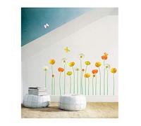 Ambiance Sticker Autocollant Muraux Décoration Adhésifs Fleurs de Jardin Fines et Élégantes Sticker Murale pour Bébé, Chambre d'enfant et Salon - H50 x L70 cm