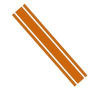 Ambiance Sticker Capot de Voiture Stripe, Autocollant Racing Body Side Stripe Decal, Toit Jupe Pare-chocs Stripe Decal Vinyle, Modifié Stripe Decal Car Décor Noisette - 1 Pièce de 124 cm