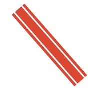 Ambiance Sticker Capot de Voiture Stripe, Autocollant Racing Body Side Stripe Decal, Toit Jupe Pare-chocs Stripe Decal Vinyle, Modifié Stripe Decal Car Décor Rouge Couquelicot - 1 Pièce de 124 cm
