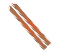 Ambiance Sticker Capot de Voiture Stripe, Autocollant Racing Body Side Stripe Decal, Toit Jupe Pare-chocs Stripe Decal Vinyle, Modifié Stripe Decal Car Décor Cuivre - 1 Paire de 129 x 24 cm