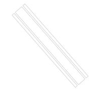 Ambiance Sticker Capot de Voiture Stripe, Autocollant Racing Body Side Stripe Decal, Toit Jupe Pare-chocs Stripe Decal Vinyle, Modifié Stripe Decal Car Décor Blanc - 1 Pièce de 124 cm