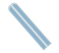 Ambiance Sticker Capot de Voiture Stripe, Autocollant Racing Body Side Stripe Decal, Toit Jupe Pare-chocs Stripe Decal Vinyle, Modifié Stripe Decal Car Décor Bordeaux - 1 Paire de 129 x 24 cm