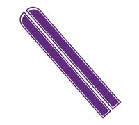 Ambiance Sticker Capot de Voiture Stripe, Autocollant Racing Body Side Stripe Decal, Toit Jupe Pare-chocs Stripe Decal Vinyle, Modifié Stripe Decal Car Décor Violet - 1 Paire de 129 x 24 cm