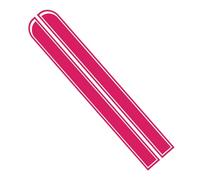 Ambiance Sticker Capot de Voiture Stripe, Autocollant Racing Body Side Stripe Decal, Toit Jupe Pare-chocs Stripe Decal Vinyle, Modifié Stripe Decal Car Décor Fuschia - 1 Paire de 129 x 24 cm