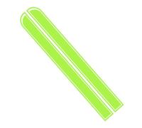 Ambiance Sticker Capot de Voiture Stripe, Autocollant Racing Body Side Stripe Decal, Toit Jupe Pare-chocs Stripe Decal Vinyle, Modifié Stripe Decal Car Décor Vert Pomme - 1 Paire de 129 x 24 cm