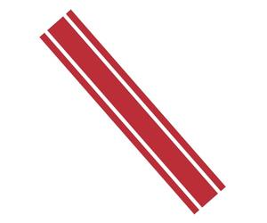 Ambiance Sticker Capot de Voiture Stripe, Autocollant Racing Body Side Stripe Decal, Toit Jupe Pare-chocs Stripe Decal Vinyle, Modifié Stripe Decal Car Décor Rouge Cerise - 1 Pièce de 124 cm