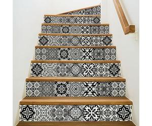 Ambiance Sticker Contremarche Escalier, Liana, Lot de 2, 34 x 119 cm