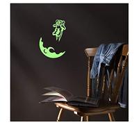 Ambiance Sticker Cosmonaute et Lune Phosphorescent - 20 x 25 cm