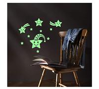 Ambiance Sticker étoiles Souriant Phosphorescent - 20 x 25 cm