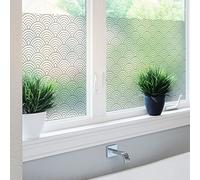 Film Fenêtre Anti Regard Occultant - ART DÉCO ÉVENTAIL - Stickers pour Vitres & Porte de Douche - 40x200cm