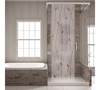 Ambiance Sticker Film Fenêtre Anti Regard Occultant - Autocollant Stickers Brise-Vue pour Vitre & Porte de Douche | Lianes Romantiques - H120 x L35 cm
