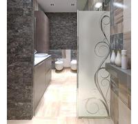 Ambiance Sticker Film Fenêtre Anti Regard Occultant - Courbes SÉDUISANTES - Stickers Autocollant Brise-Vue pour Vitre & Porte de Douche - 150x45cm