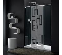 Ambiance Sticker Film Fenêtre Anti Regard Occultant - l'art Abstrait - Stickers Autocollant Brise-Vue pour Vitre & Porte de Douche - 120x45cm