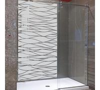 Ambiance Sticker Film Fenêtre Anti Regard Occultant - L'OCÉAN - Stickers Autocollant Brise-Vue pour Vitre & Porte de Douche - 190X105cm