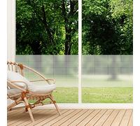 Ambiance Sticker Film Fenêtre Anti Regard Occultant - Rectangles - Autocollant Brise-Vue pour Vitre & Porte de Douche - Lot de 25 de 10x20 cm