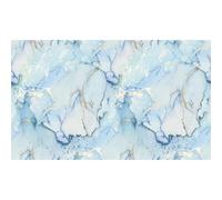Ambiance Sticker Lino Sol Rouleau, Effet Marbre Bleu, 60 x 100 cm