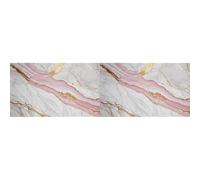Ambiance Sticker Lino Sol Rouleau, Effet Marbre et Rose, 60 x 200 cm