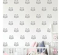 Ambiance Sticker Mural de Noël Chats - Décoration Fêtes, 40 x 40 cm