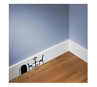 Ambiance Sticker Mural Trou de Souris Diner Romantique - 8 x 20cm - Noir