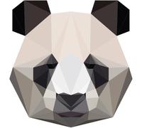 Ambiance Sticker Muraux Autocollant Mural pour Chambre à Coucher, Chambre d'Enfant et Salon Origami Panda - H120 x L115 cm