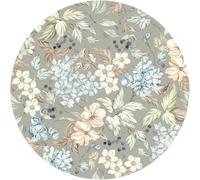 Ambiance Sticker Papier Peint Intissé Pré-encollé Fresques Géantes Composition Florale Champêtre Aquarelle - H60 x L60 cm
