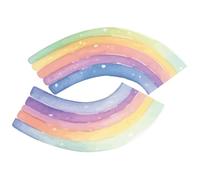 Ambiance Sticker Papier Peint Intissé Pré-encollé Fresques Géantes Fresque Arc-en-Ciel - H85 x L60 cm