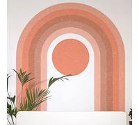 Ambiance Sticker Papier Peint intissé pré-encollé fresques géants - Arche Arc-en-Ciel Rose - adhésif décorative - 143x90cm