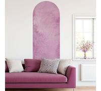 Ambiance Sticker Papier Peint intissé pré-encollé fresques géants - Arche Rose Aquarelle - adhésif décorative - 90x30cm