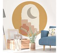 Papier peint intissé pré-encollé fresques géants - NUIT DE RHODES ABSTRAITE - adhésif décorative - 120x120cm