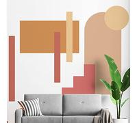 Ambiance Sticker Papier Peint Intissé Pré-encollé Fresques Géants - Palais Abstrait Avec Arche Et Escaliers - Adhésif Décorative | H210 x L90 cm