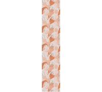 Ambiance Sticker Papier Peint Intissé Pré-encollé Rouleau Wallpaper Art Moderne Feuilles de Monstera Orange Adhésif Décorative - 1 Roulle de H300 x L60 cm