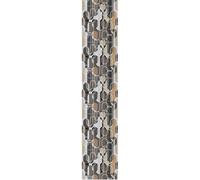 Ambiance Sticker Papier Peint Intissé Pré-encollé Rouleau Wallpaper Design Retro Brun Noir Adhésif Décorative - 1 Roulle de H300 x L60 cm