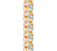 Ambiance Sticker Papier Peint Intissé Pré-encollé Rouleau Wallpaper Fleurs et Feuilles Tropicales Adhésif Décorative - 1 Roulle de H300 x L60 cm