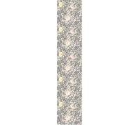 Ambiance Sticker Papier Peint Intissé Pré-encollé Rouleau Wallpaper Fleurs Vintage Roses Gris Adhésif Décorative - 1 Roulle de H300 x L60 cm