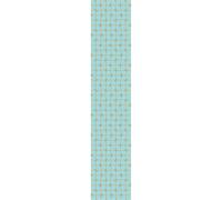 Ambiance Sticker Papier Peint Intissé Pré-encollé Rouleau Wallpaper Rétro Aquamarine et Jaune Adhésif Décorative - 1 Roulle de H300 x L60 cm