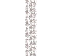 Ambiance Sticker Papier Peint Intissé Pré-encollé Rouleau Wallpaper Tropical Palmiers Vintage Blanc et Brun Adhésif Décorative - 1 Roulle de H300 x L60 cm