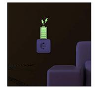 Ambiance Sticker Phosphorescent Batterie Pleine - 10 x 10 cm