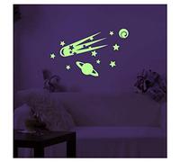 Ambiance Sticker phosphorescents avec comètes et planètes - 10 x 55 cm