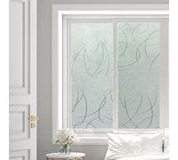 Ambiance Sticker Rouleau Adhésif Occultant Lignes Design pour Fenêtre - Film Anti Regard Electrostatique Occultant Vitre Anti UV - H45 cm x L1 m