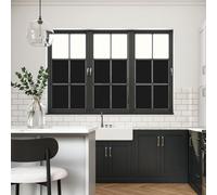 Ambiance Sticker Rouleau Adhésif Occultant Noir pour Fenêtre - Film Anti Regard Electrostatique Occultant Vitre Anti UV - H45 cm x L3 m