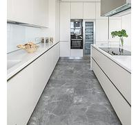 Ambiance Sticker Sol Carreaux de Ciment Azulejos avec Laminat de Protection Plastique Anti-Dérapant | Mabre Béton Ciré Sol Résistant à l'eau - Sticker Carrelage Adhésif pour Sol - 30 x 30 cm