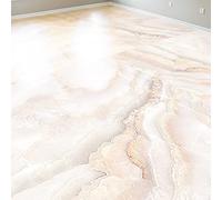 Ambiance Sticker Sol Carreaux de Ciment Azulejos avec Laminat de Protection Plastique Anti-Dérapant | Mabre Blanc Rosé Antique Sol Résistant à l'eau - Sticker Carrelage Adhésif pour Sol - 40 x 40 cm