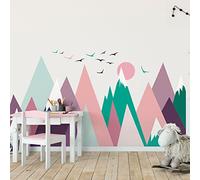 Ambiance Sticker Stickers Enfant Montagnes scandinaves Anielka 40 x 60 cm
