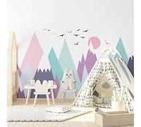 Ambiance Sticker Stickers Enfant Montagnes scandinaves clarinka 40 x 60 cm